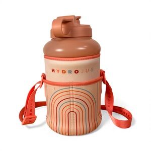 Candy Spice Amy Jo x HydroJug Rainbow Sleeve & Pale Pink 72oz. Water Bottle